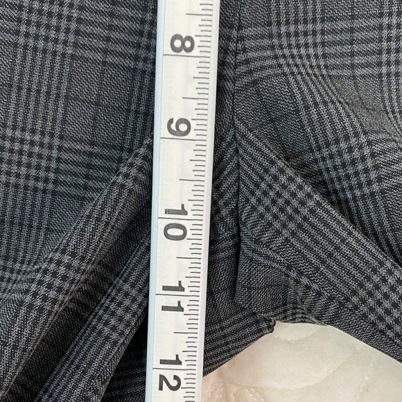 NEW Hilary Radley Gray Plaid Dress Pants Straight Leg Trousers - Picture 7 of 13